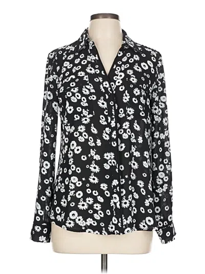 Pre-owned Candies Candie's Long Sleeve Blouse In Black