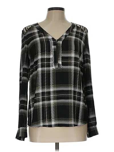 Pre-owned Candies Candie's Long Sleeve Blouse In Black