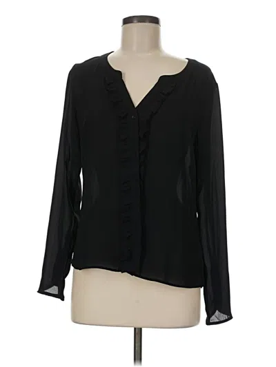Pre-owned Candies Candie's Long Sleeve Blouse In Black