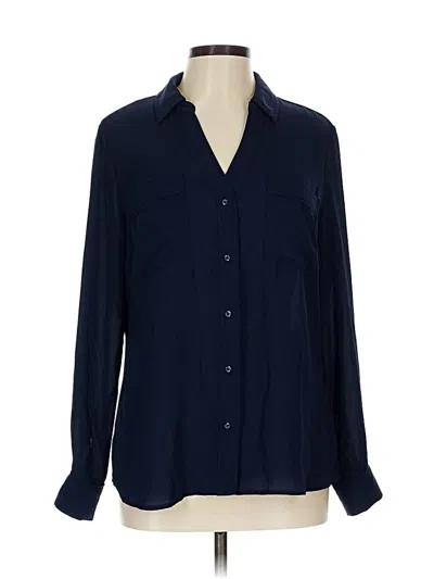 Pre-owned Candies Candie's Long Sleeve Blouse In Blue