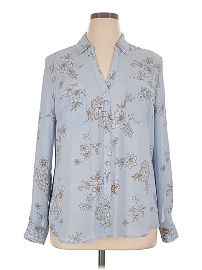 Pre-owned Candies Candie's Long Sleeve Blouse In Blue