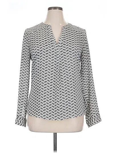 Pre-owned Candies Candie's Long Sleeve Blouse In Gray
