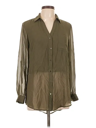 Pre-owned Candies Candie's Long Sleeve Blouse In Green