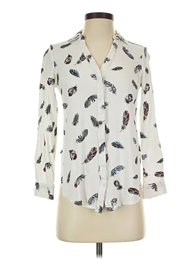 Pre-owned Candies Candie's Long Sleeve Blouse In Ivory