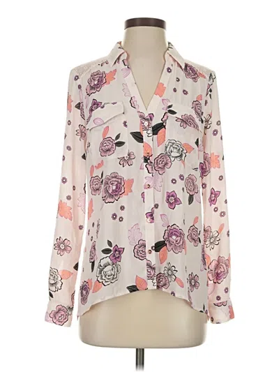 Pre-owned Candies Candie's Long Sleeve Blouse In Ivory
