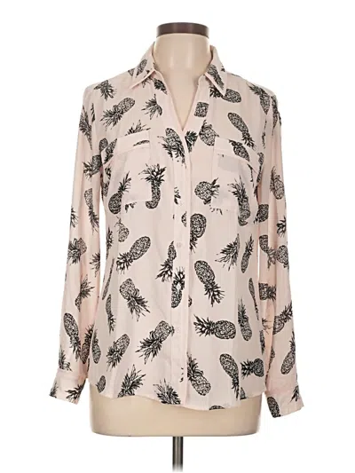 Pre-owned Candies Candie's Long Sleeve Blouse In Ivory