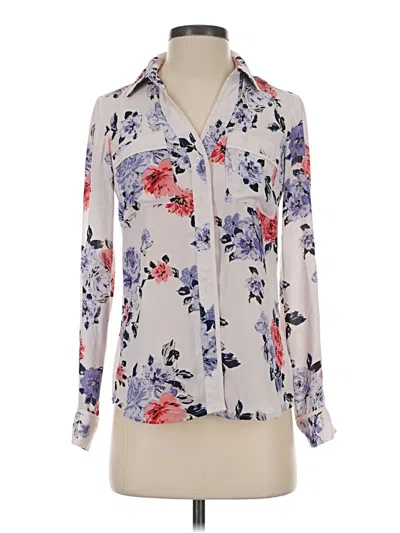 Pre-owned Candies Candie's Long Sleeve Blouse In Ivory