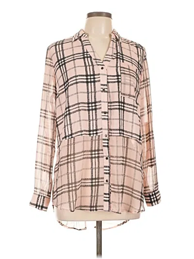 Pre-owned Candies Candie's Long Sleeve Blouse In Pink