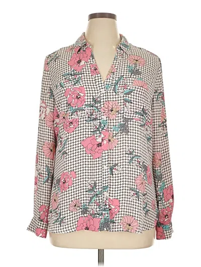 Pre-owned Candies Candie's Long Sleeve Blouse In Pink