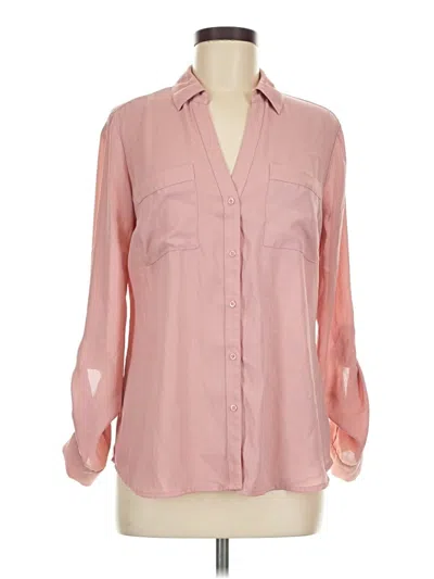 Pre-owned Candies Candie's Long Sleeve Blouse In Pink