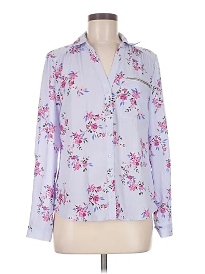 Pre-owned Candies Candie's Long Sleeve Blouse In Purple