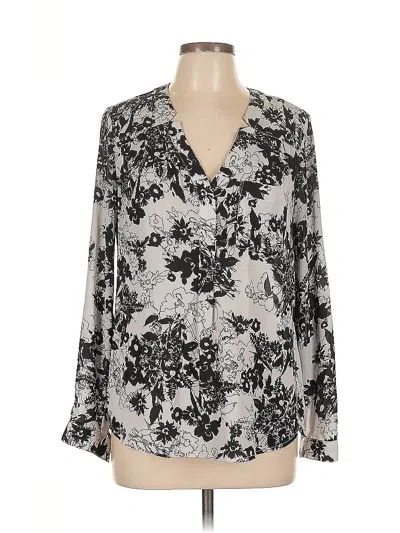 Pre-owned Candies Candie's Long Sleeve Blouse In Silver