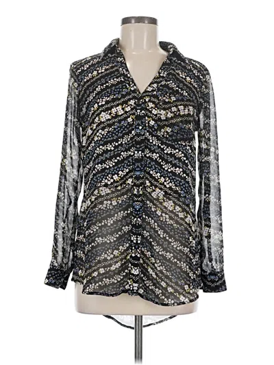 Pre-owned Candies Candie's Long Sleeve Blouse In Silver
