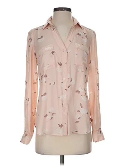 Pre-owned Candies Candie's Long Sleeve Blouse In Tan