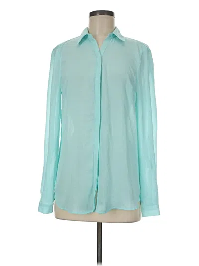 Pre-owned Candies Candie's Long Sleeve Blouse In Teal
