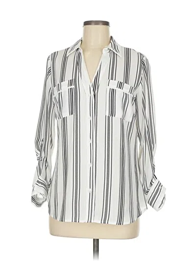 Pre-owned Candies Candie's Long Sleeve Blouse In White