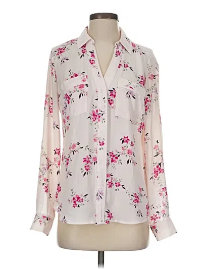 Pre-owned Candies Candie's Long Sleeve Blouse In White