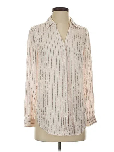 Pre-owned Candies Candie's Long Sleeve Polo Shirt In Ivory