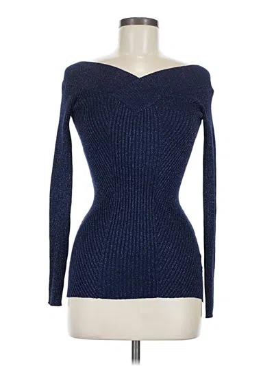 Pre-owned Candies Candie's Long Sleeve Top Blue One Shoulder Neckline Tops