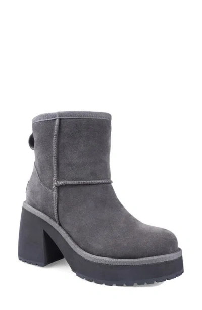 Candies Candie's Luccia Platform Bootie In Grey Suede