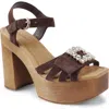 Candies Candie's Mckenley Platform Slide Sandal In Brown