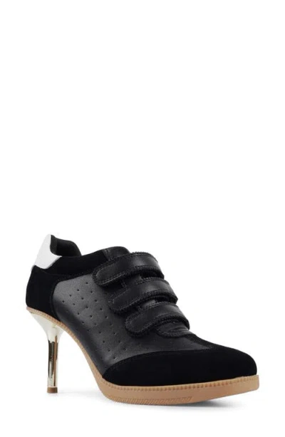 Candies Candie's Pattie Platform Bootie In Black Leather