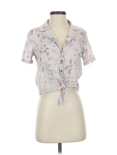 Pre-owned Candies Candie's Short Sleeve Blouse In Pink