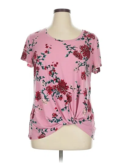 Pre-owned Candies Candie's Short Sleeve Blouse In Pink