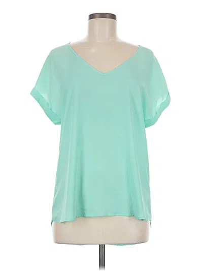 Pre-owned Candies Candie's Short Sleeve Blouse In Teal