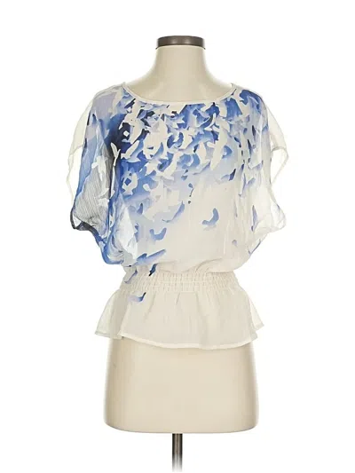 Pre-owned Candies Candie's Short Sleeve Blouse In White