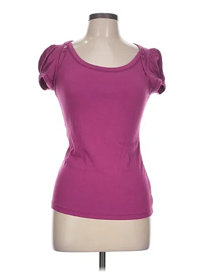 Pre-owned Candies Candie's Short Sleeve Top Purple Sweetheart Neckline Tops
