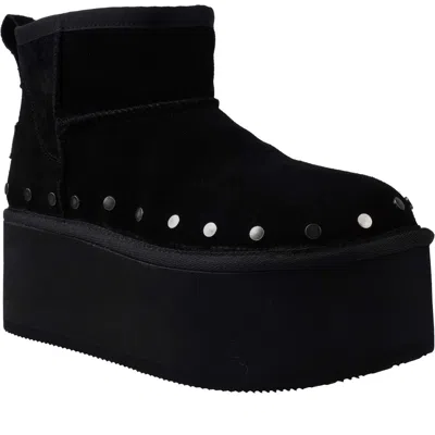 Candies Candie's Shye Faux Fur Platform Clog In Black