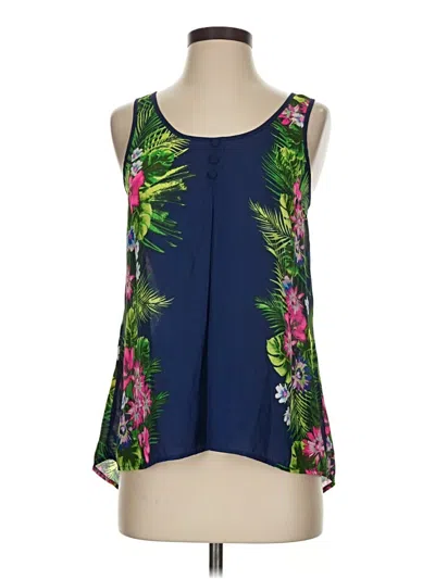 Pre-owned Candies Candie's Sleeveless Blouse In Blue