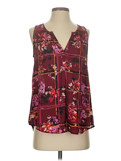 Pre-owned Candies Candie's Sleeveless Blouse In Burgundy