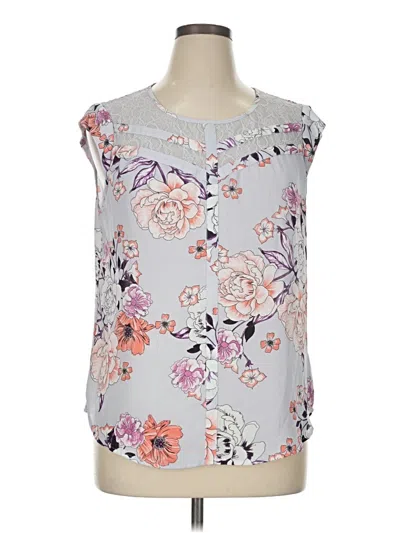 Pre-owned Candies Candie's Sleeveless Blouse In Gray