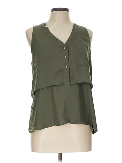 Pre-owned Candies Candie's Sleeveless Blouse In Green