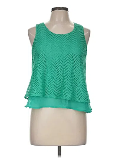 Pre-owned Candies Candie's Sleeveless Blouse In Green