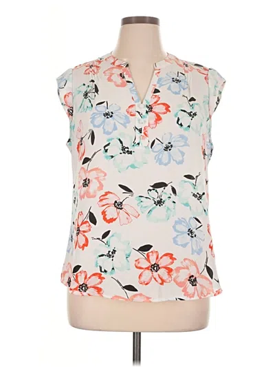 Pre-owned Candies Candie's Sleeveless Blouse In Ivory