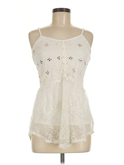 Pre-owned Candies Candie's Sleeveless Blouse In Ivory