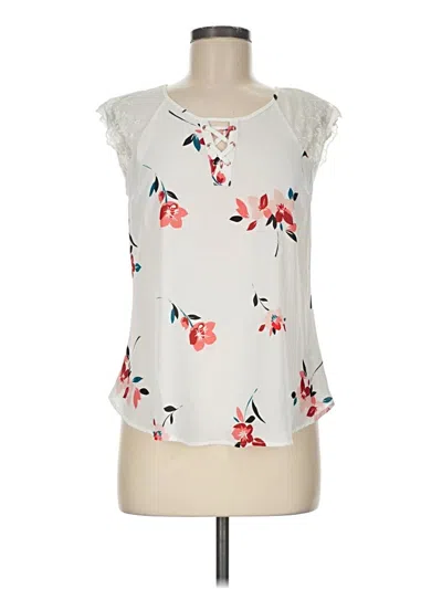 Pre-owned Candies Candie's Sleeveless Blouse In Ivory