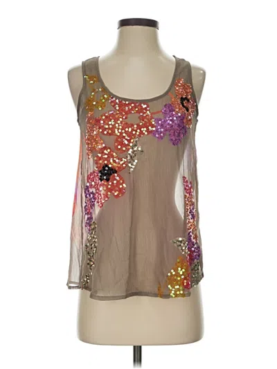 Pre-owned Candies Candie's Sleeveless Blouse In Tan