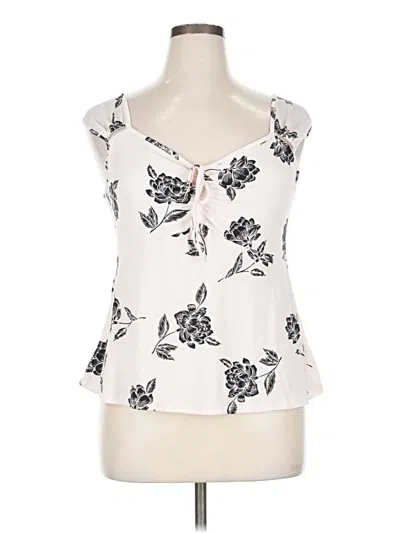 Pre-owned Candies Candie's Sleeveless Blouse In White