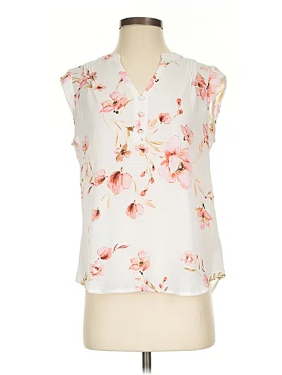 Pre-owned Candies Candie's Sleeveless Blouse In White