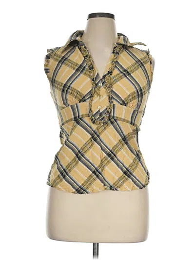 Pre-owned Candies Candie's Sleeveless Blouse In Yellow