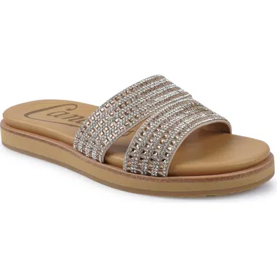Candies Candie's Slide Sandal In Gold