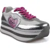 Candies Candie's Taffy Platform Sneaker In Silver