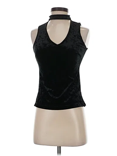 Pre-owned Candies Candie's Tank Top Black Halter Neckline Tops
