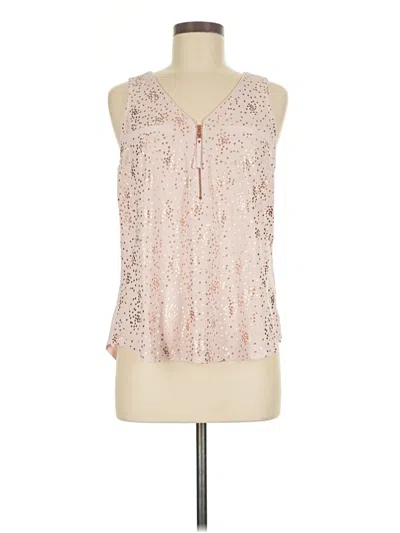 Pre-owned Candies Candie's Tank Top Ivory Tie Neck Tops In White