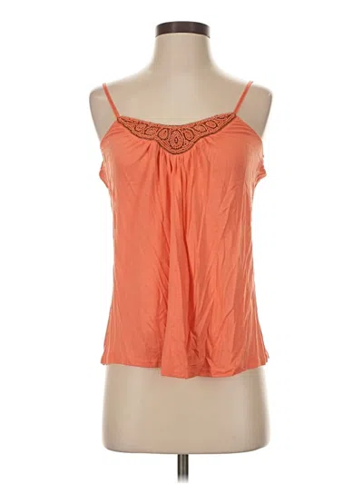 Pre-owned Candies Candie's Tank Top Orange Strapless Neckline Tops