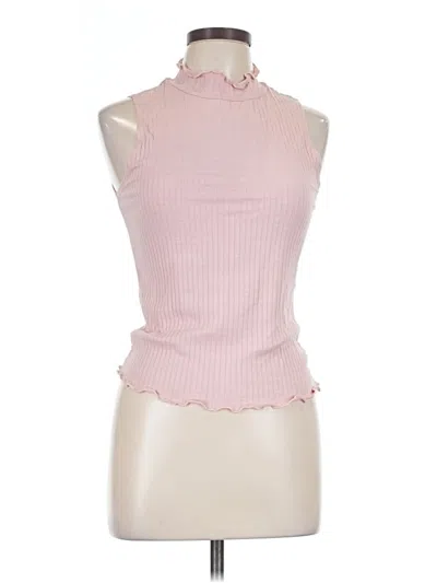 Pre-owned Candies Candie's Tank Top Pink Halter Neckline Tops
